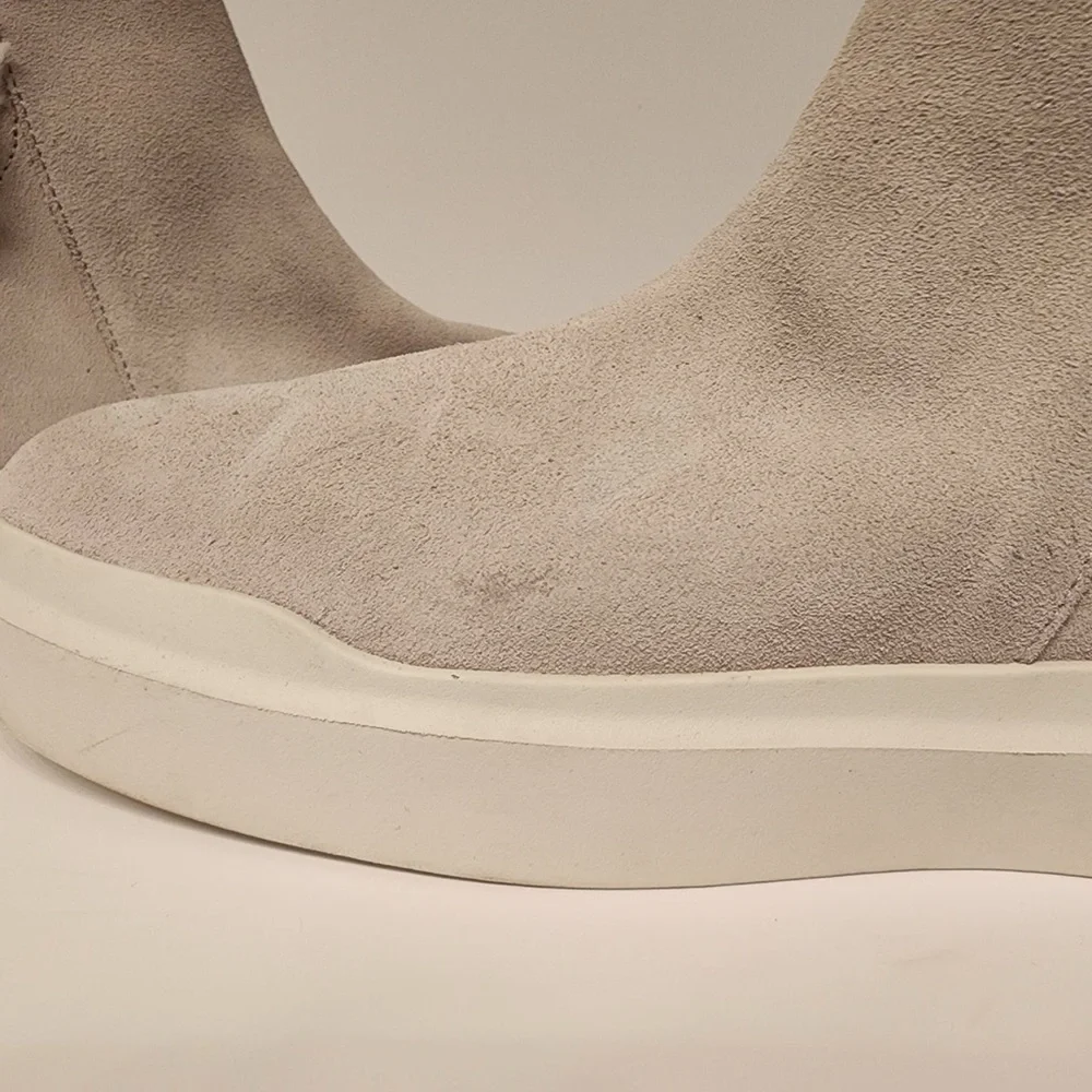 Cole Haan Grandpro Rally Round Toe Zippered Snow Suede Booties Women's Grey 10